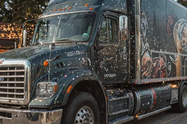 Truck custom paint and graphics